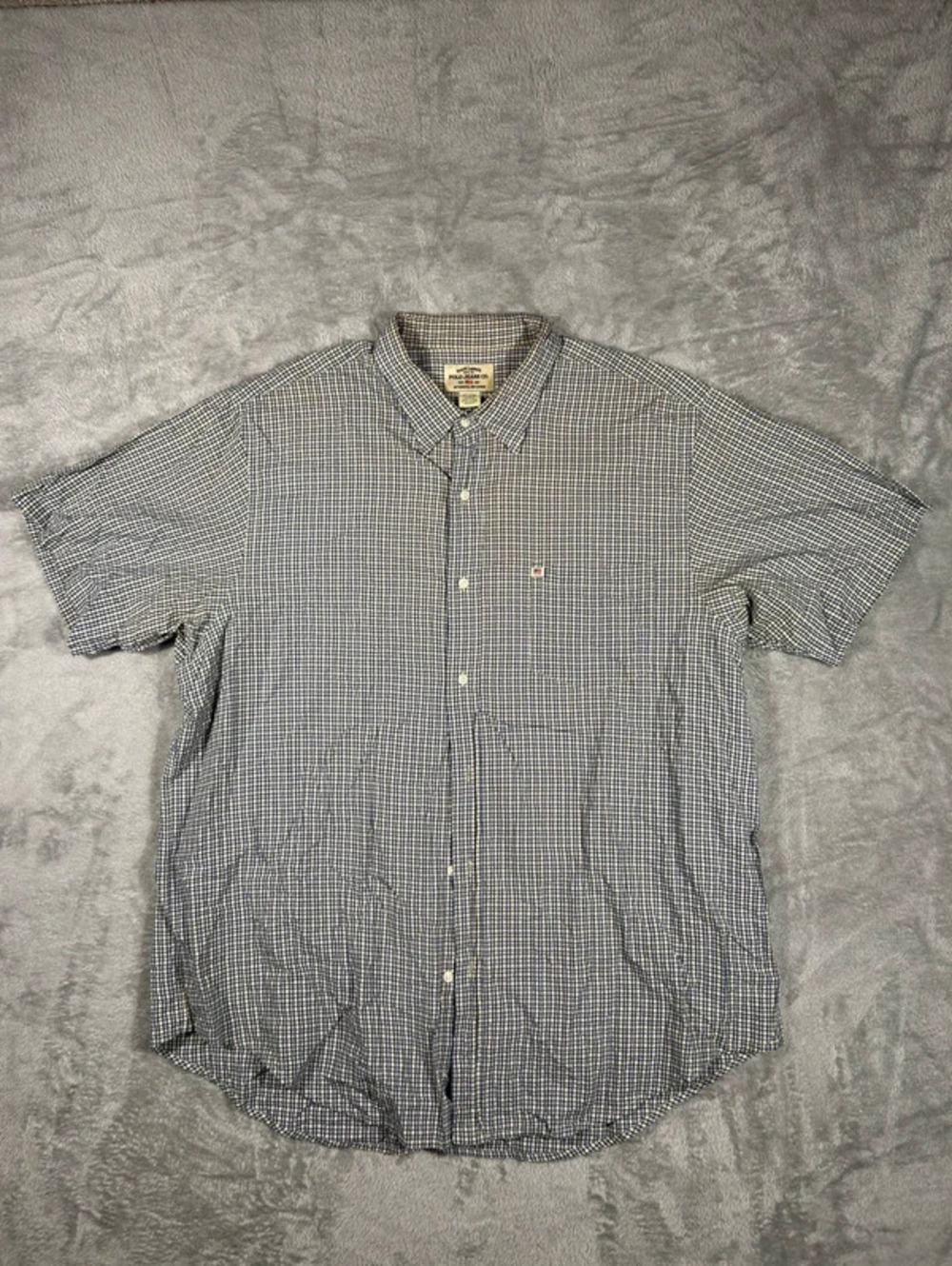 vintage polo jeans co ralph lauren plaid button up shirt size XXL